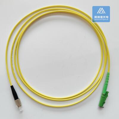Simplex SM E2000-FC-2M Fiber Patch Cord 2.8mm Yellow LSZH Patch Cable Assembly