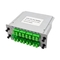 Cassette1x16 PLC de Splitser LGX 1 voerde 16 Output met Sc-APC Adapter in